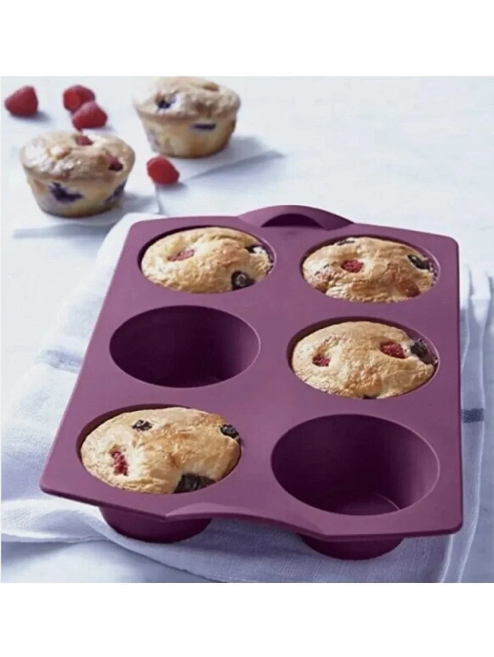 Tupperware Silicone Baking Form Mold Muffin Pan Biscuits Mini Quiche Egg Bites